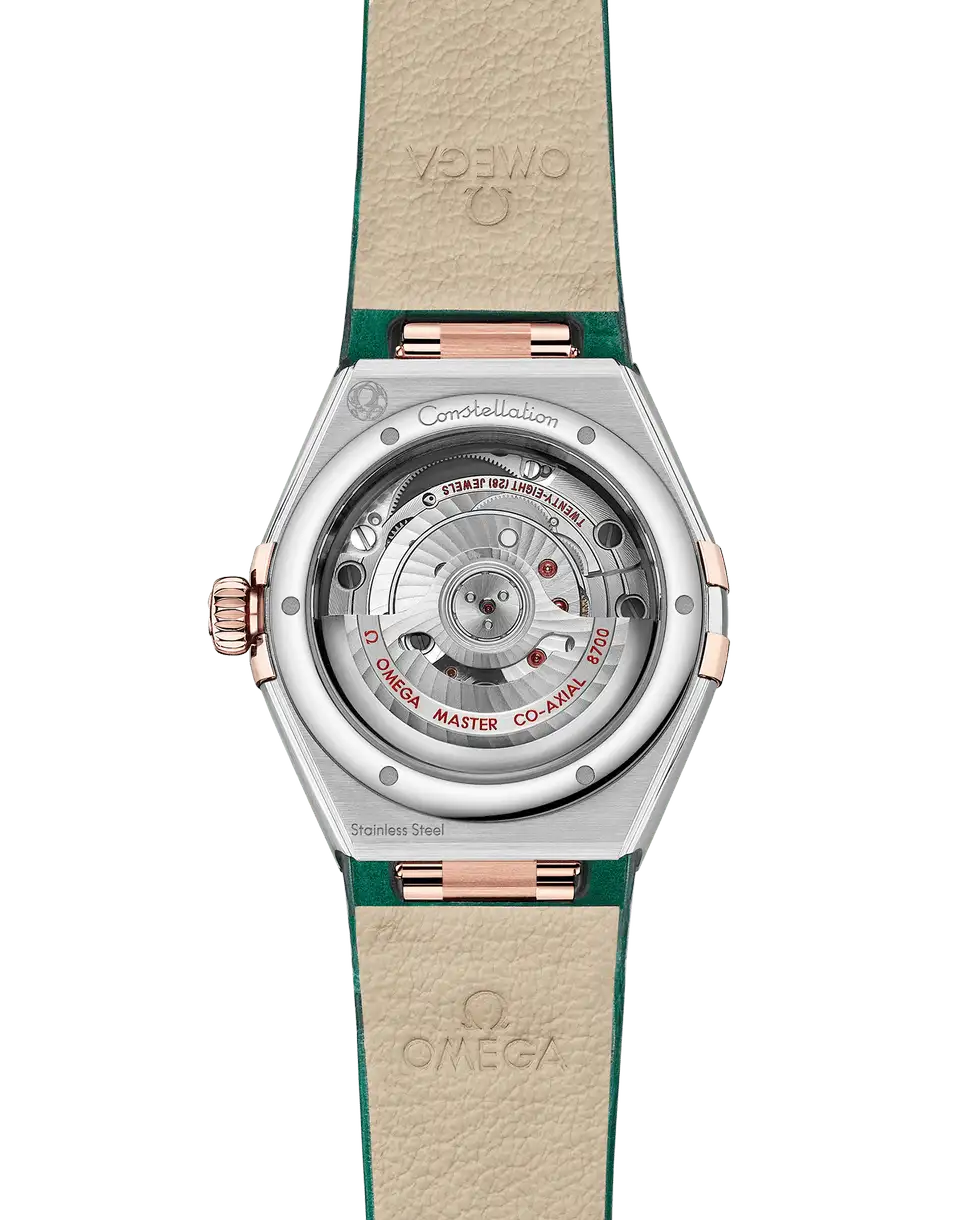 Omega Constellation Women Automatic Green Leather Watch O13128292099001 - view 3