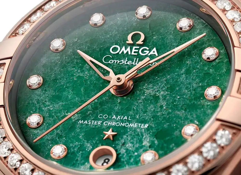 Omega Constellation Women Automatic Green Leather Watch O13128292099001 - view 4