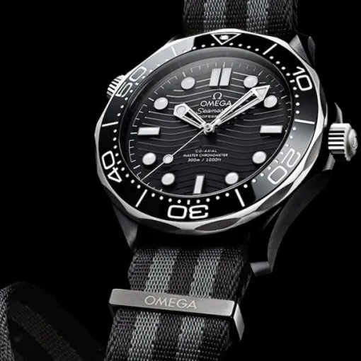 Omega Seamaster Men Automatic Black Fabric 007 Watch O21092442001002 - view 3
