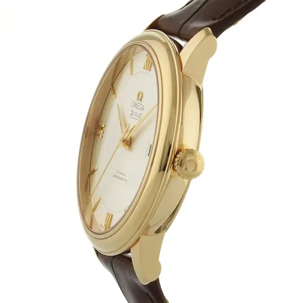 Omega De Ville Men Automatic Silver Leather Watch O42453402002001 - view 4