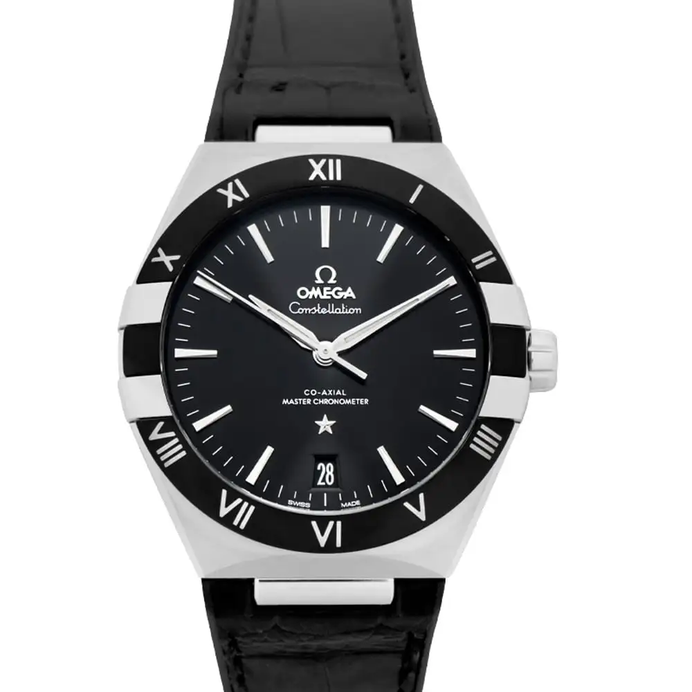 Omega Constellation Men Automatic Black Leather Watch O13133412101001 - view 4