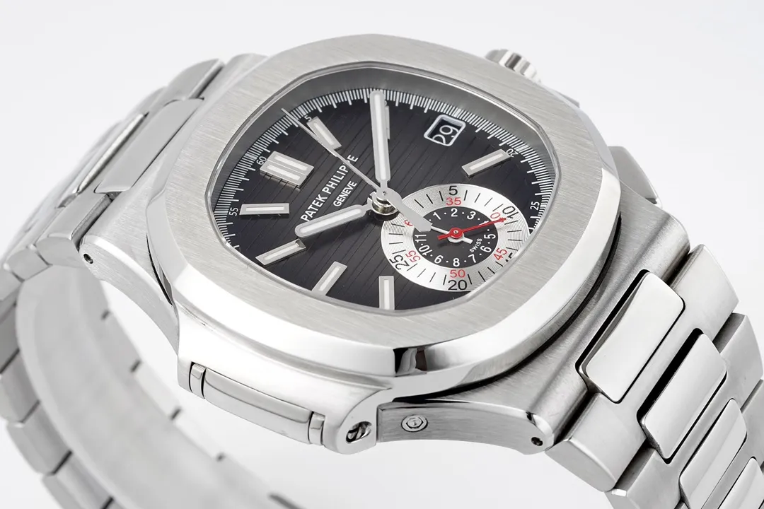 Patek Philippe 5980 Silver Black Watch - view 7