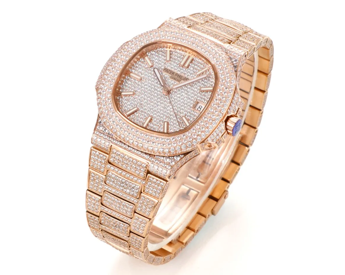 Patek Philippe Rose Gold Diamond Watch - view 3