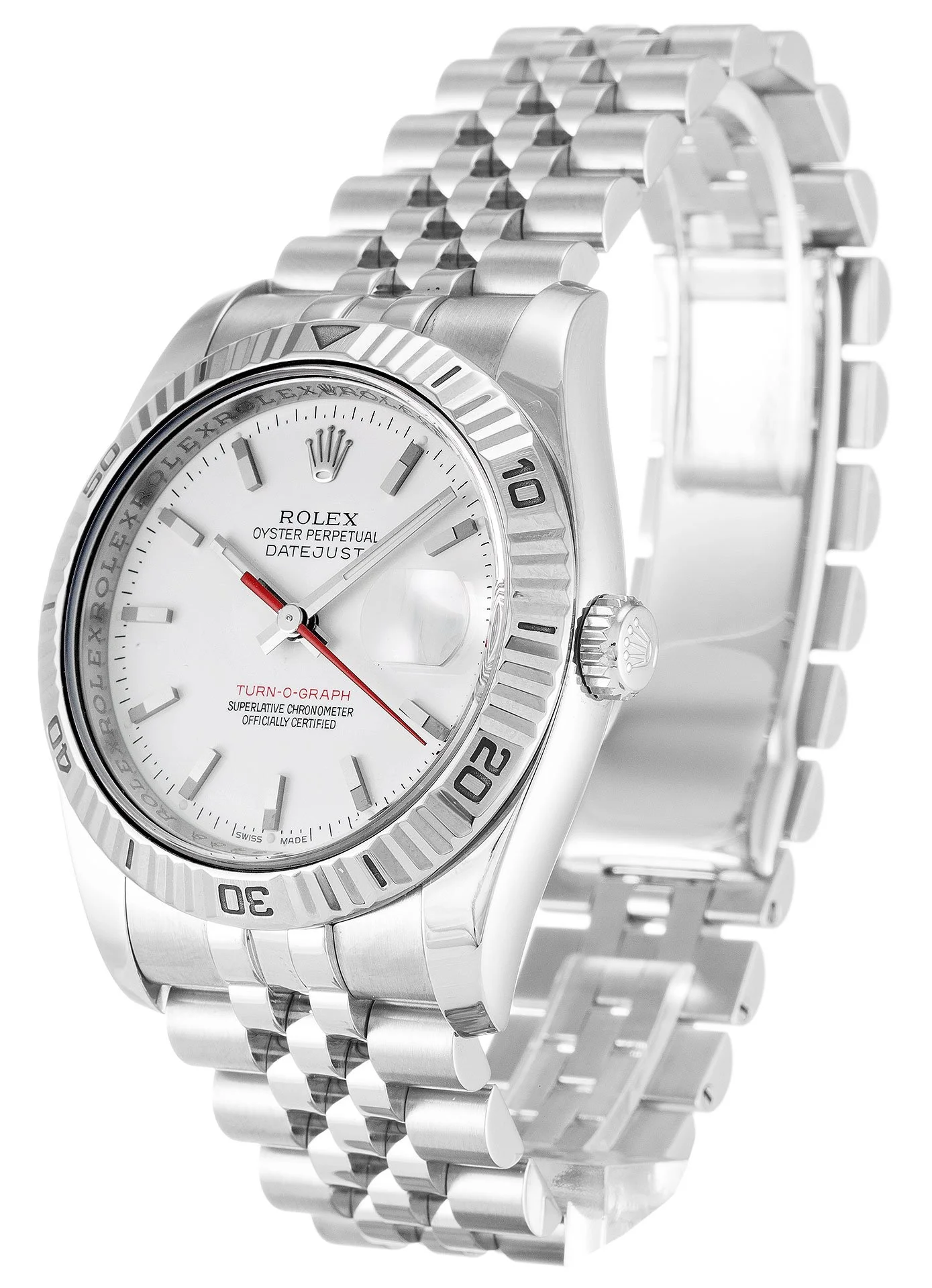 Rolex Datejust Turn-O-Graph 36mm White Dial 116264-2 - view 3