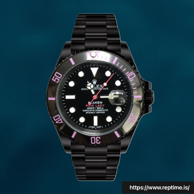 Rolex Submariner 40mm Men’s PINKLADY Black Dial Watch - view 6