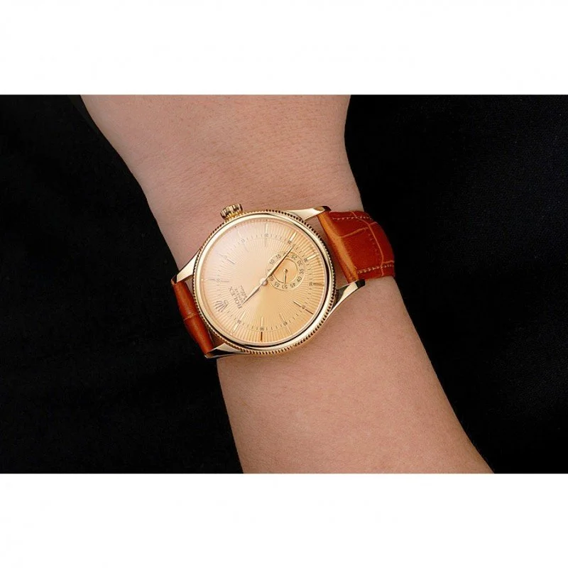 Superclone Rolex Cellini 38mm Gold Dial REP016789 - view 11