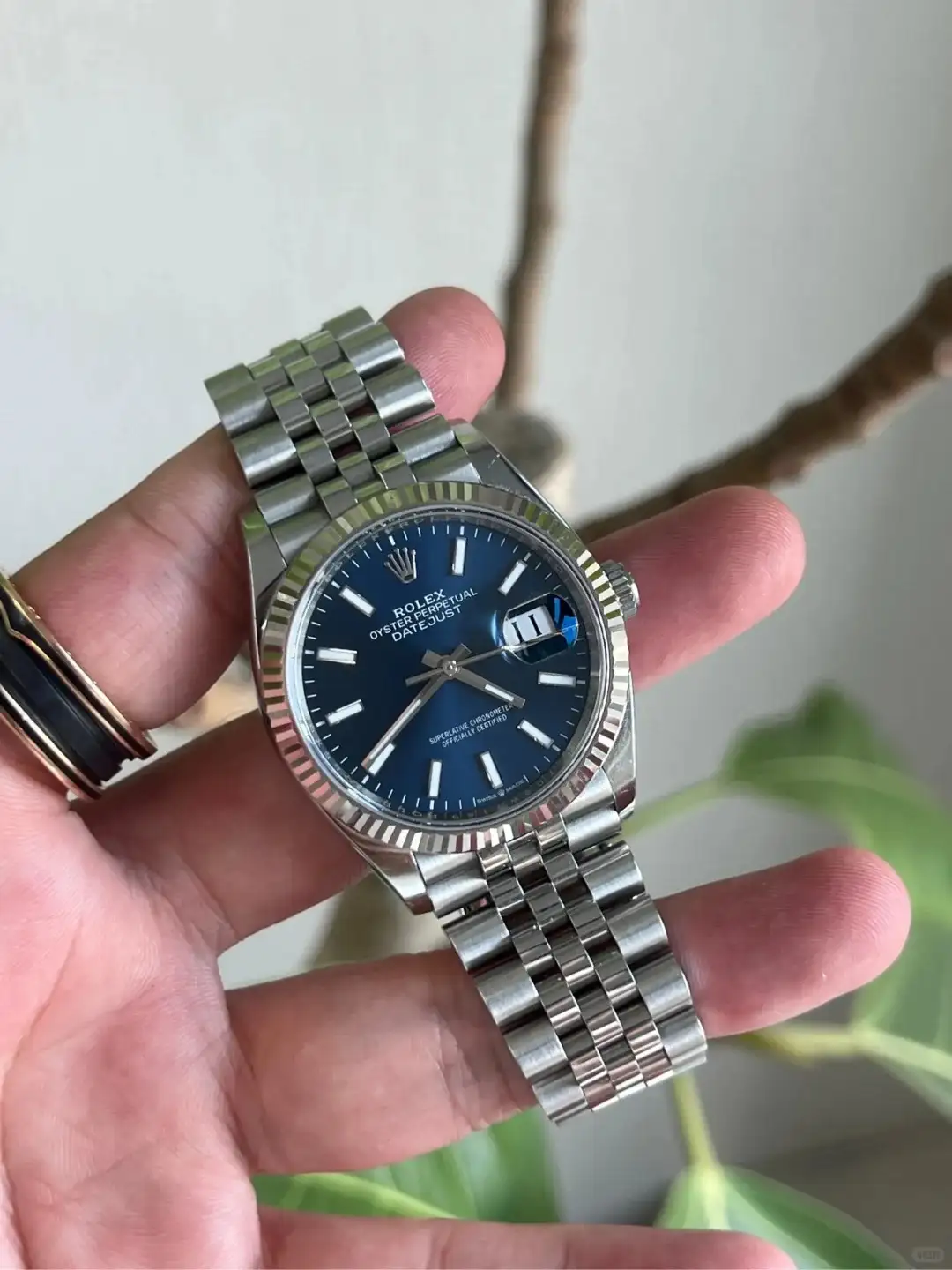 Rolex Datejust 41 White Gold/Steel Blue Dial Fluted Bezel 126334 (Jubilee) - view 6