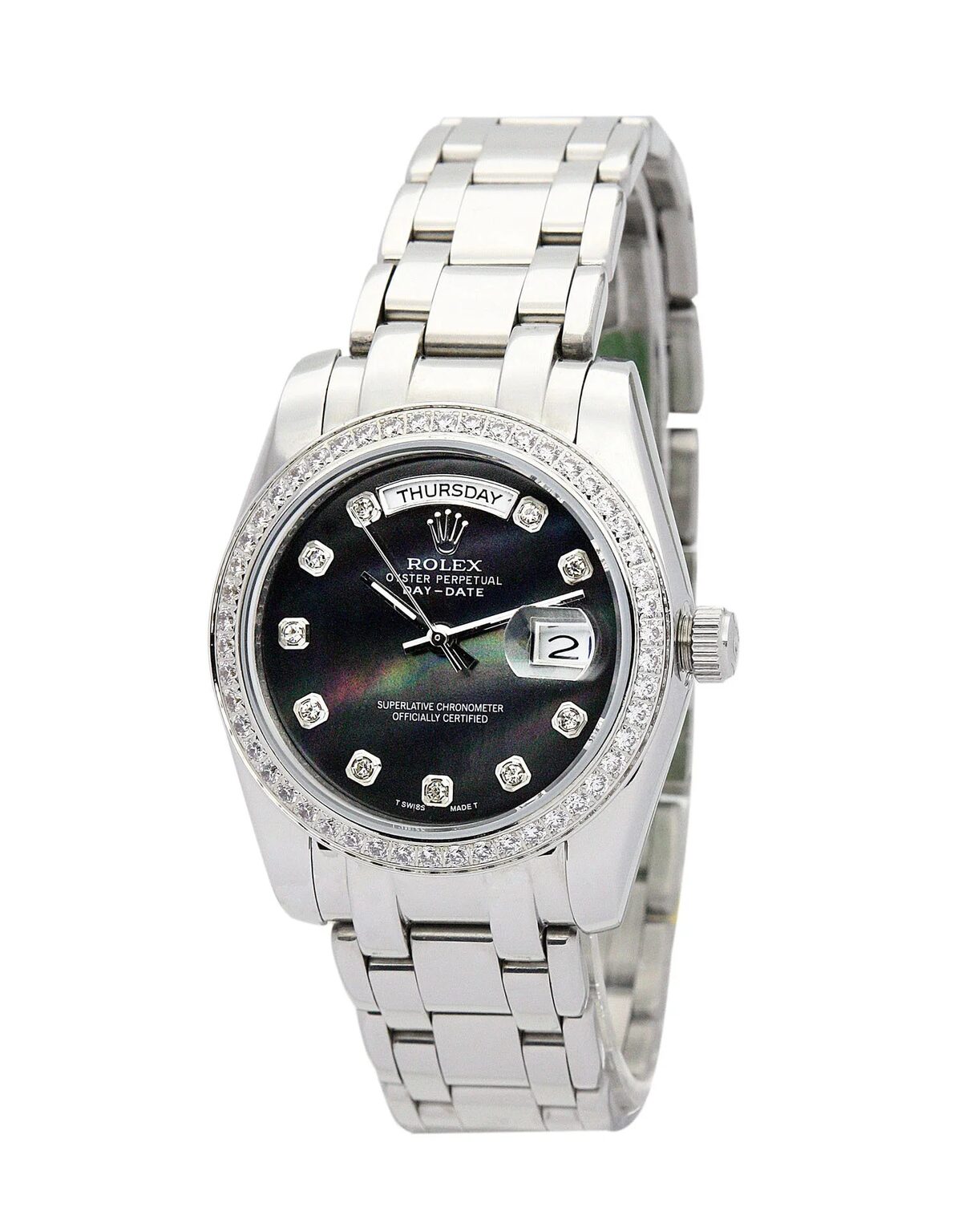 Rolex Day-Date 36mm Black Dial 118346 - view 3
