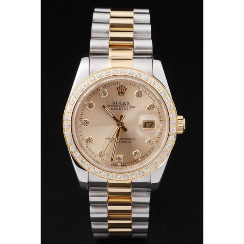 Superclone Rolex Datejust 36mm Gold Dial SRL40 - view 3