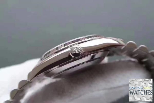 ROLEX DAY DATE BLACK DIAL SAPPHIRE CRYSTAL 41MM SWISS REPLICA 118239.1 - view 6