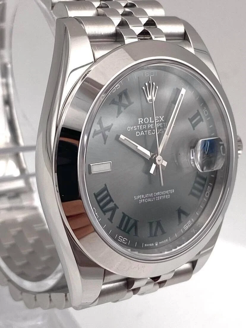 Superclone Rolex Datejust 41mm Rhodium Dial 126300  Wimbledon  Jubilee - view 7