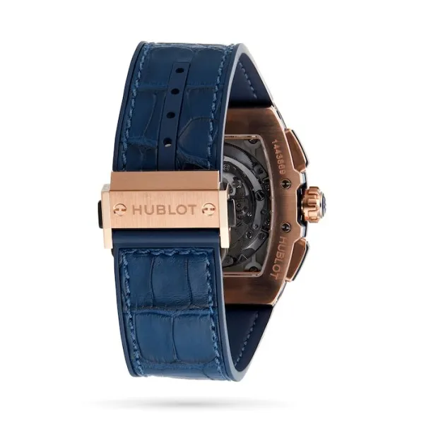 Hublot Spirit Of Big Bang Men Automatic Blue Alligator Watch 641.OX.7180.LR - view 4