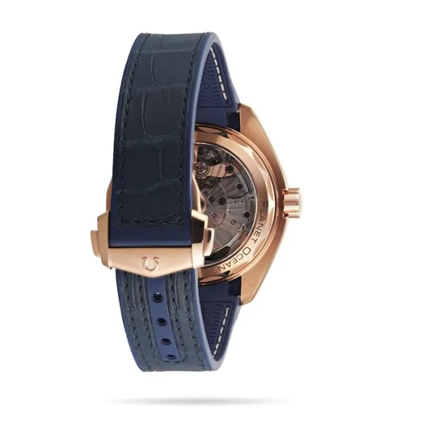 Omega Planet Ocean Men Automatic Blue Leather Watch O21563442103001 - view 4
