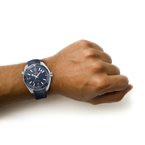 Omega Planet Ocean Men Automatic Blue Leather Watch O21533402003001 - view 3
