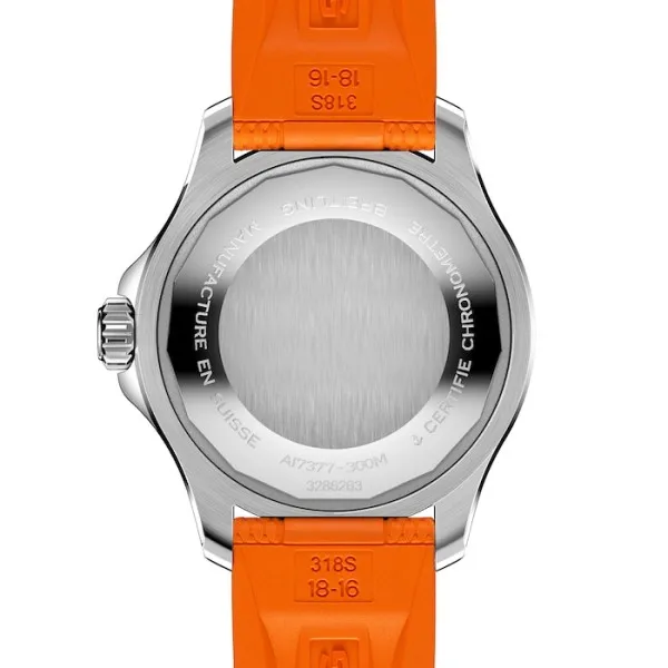 Breitling Superocean Unisex Automatic Orange Rubber Watch A17377211O1S1 - view 3