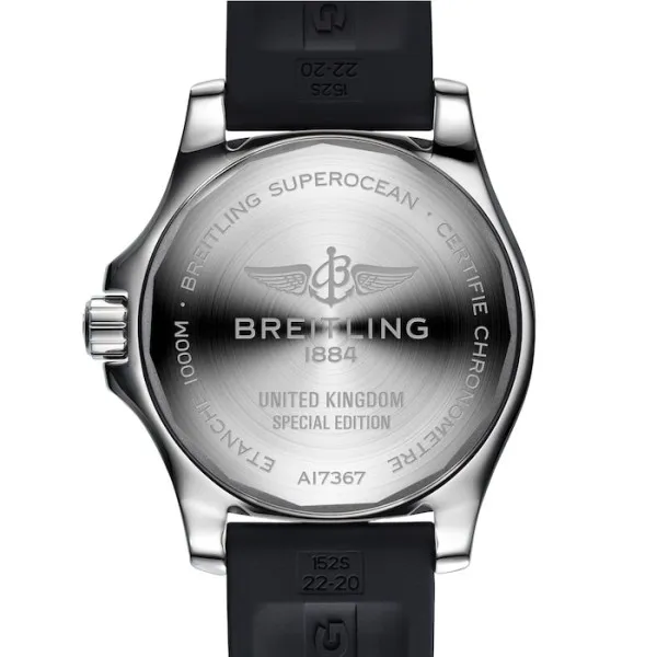 Breitling Superocean Men Automatic Black Rubber Watch A173678A1B1S1 - view 3