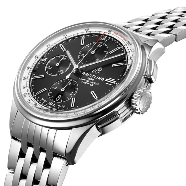 Breitling Premier Men Automatic Black Stainless Steel Watch A13315351B1A1 - view 3