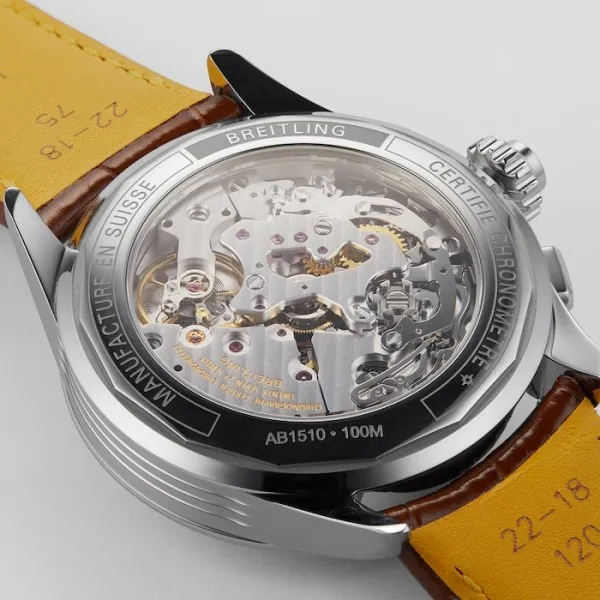 Breitling Premier Men Blue Alligator Watch AB1510171C1P1 - view 6