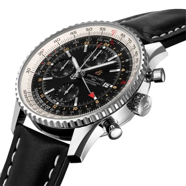 Breitling Navitimer Men Automatic Black Leather Watch A24322121B2X1 - view 3