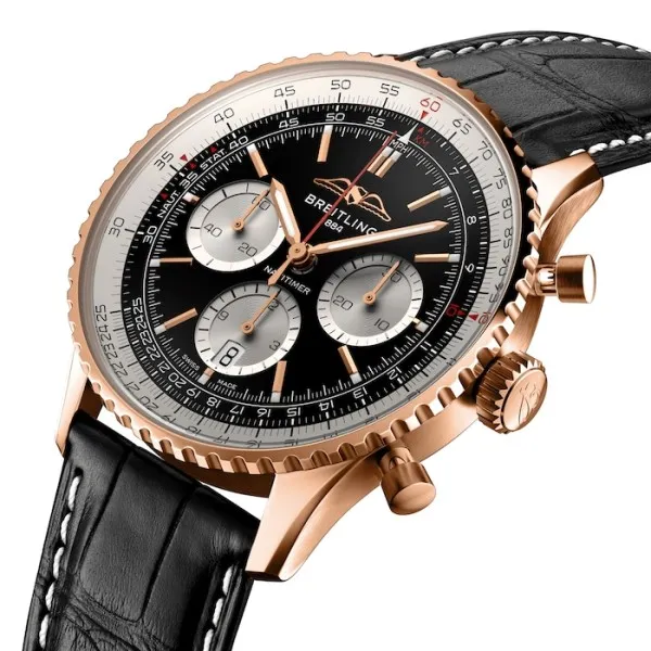 Breitling Navitimer Men Automatic Black Alligator Watch RB0138211B1P1 - view 4