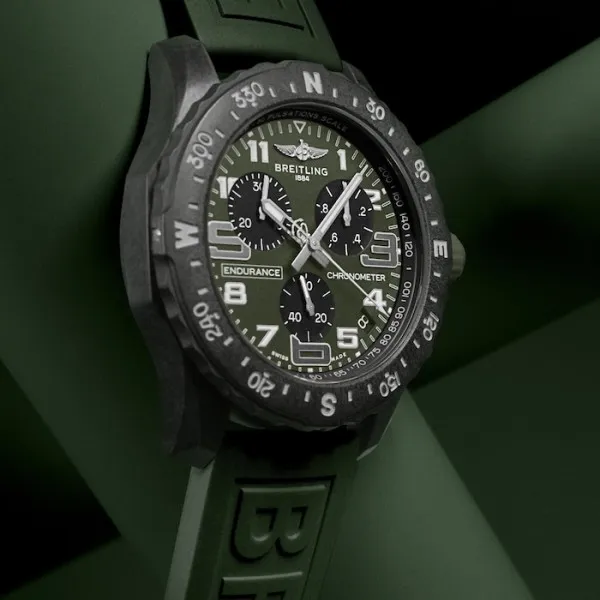Breitling Endurance Pro Men Quartz Green Rubber Watch X823106B1L1S1 - view 7