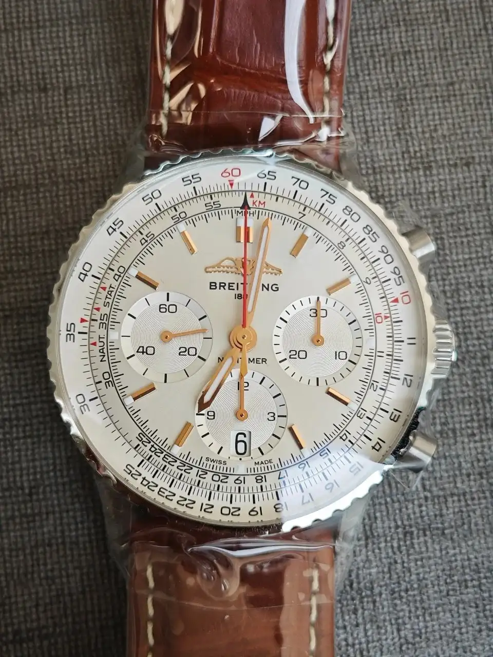 Breitling Navitimer Men Automatic Silver Stainless Steel Watch AB0139211G1A1 - view 4