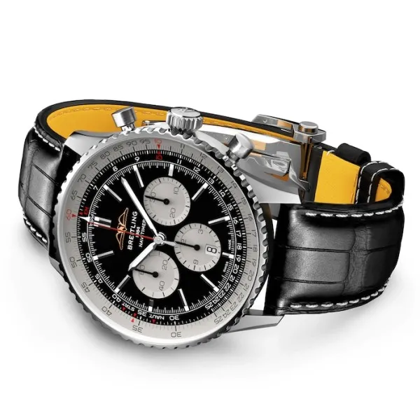 Breitling Navitimer Men Automatic Black Alligator Watch AB0137211B1P1 - view 4