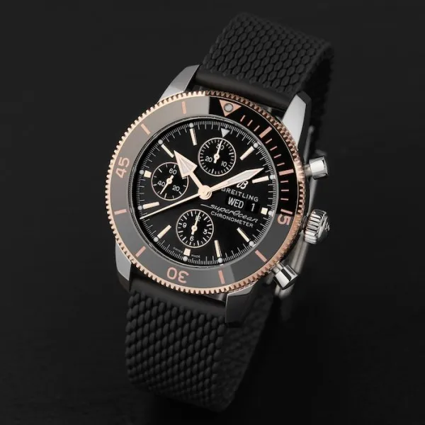 Breitling Superocean Heritage Men Automatic Black Rubber Watch U13313121B1S1 - view 7
