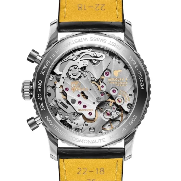 Breitling Navitimer Men Automatic Black Crocodile Watch PB02301A1B1P1 - view 5