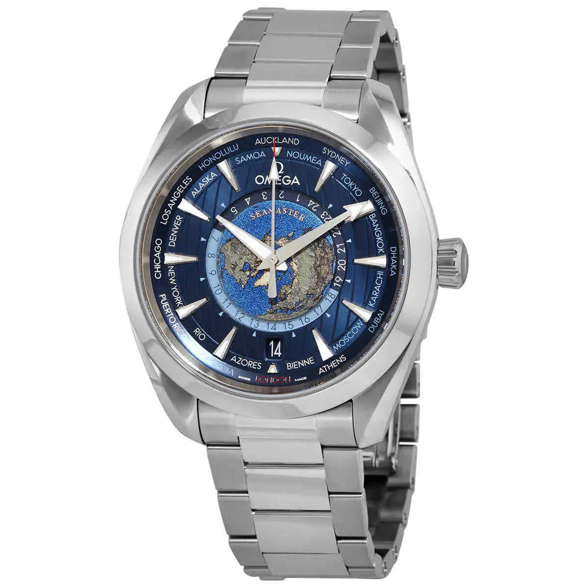 Omega Seamaster Aqua Terra Men Automatic Blue Stainless Steel Watch O22010432203001 - view 3