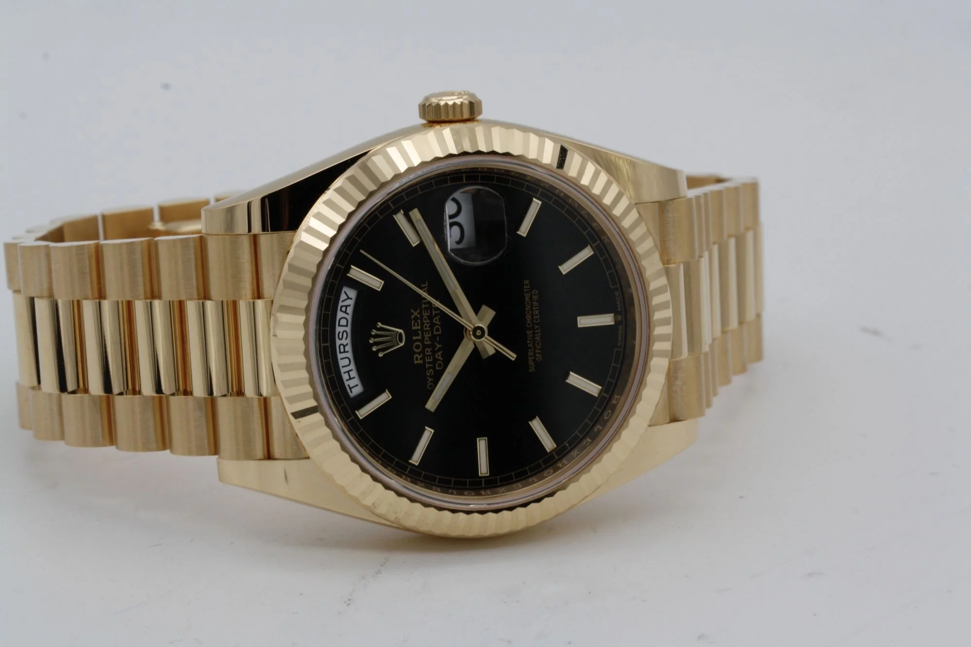 Superclone Rolex Day-Date 40 mm Black Dial 228238 - view 7